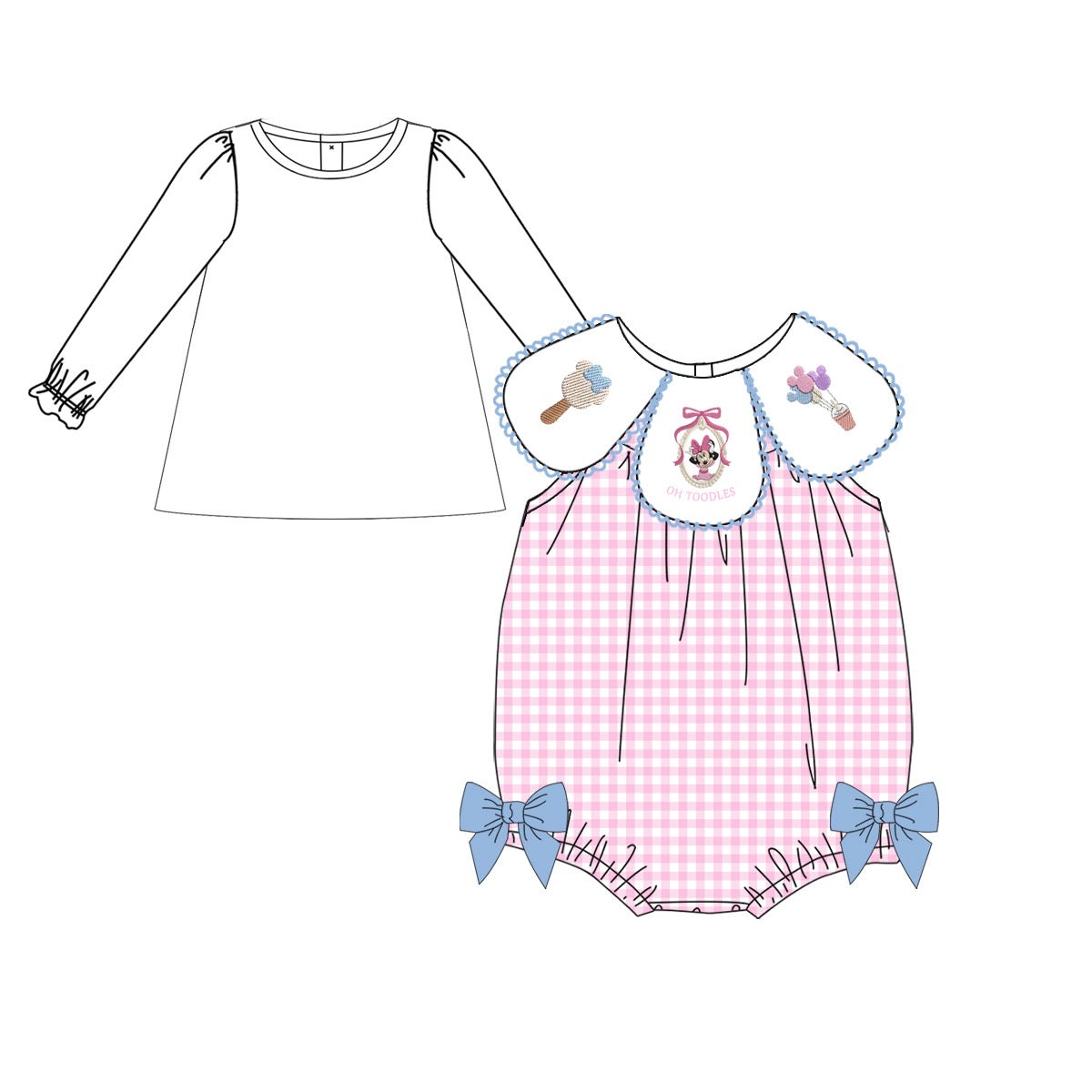 RTS- Minnie - Bubble with Long Sleeve