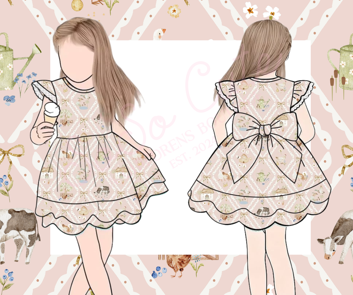 RTS - BARNYARD DRESS