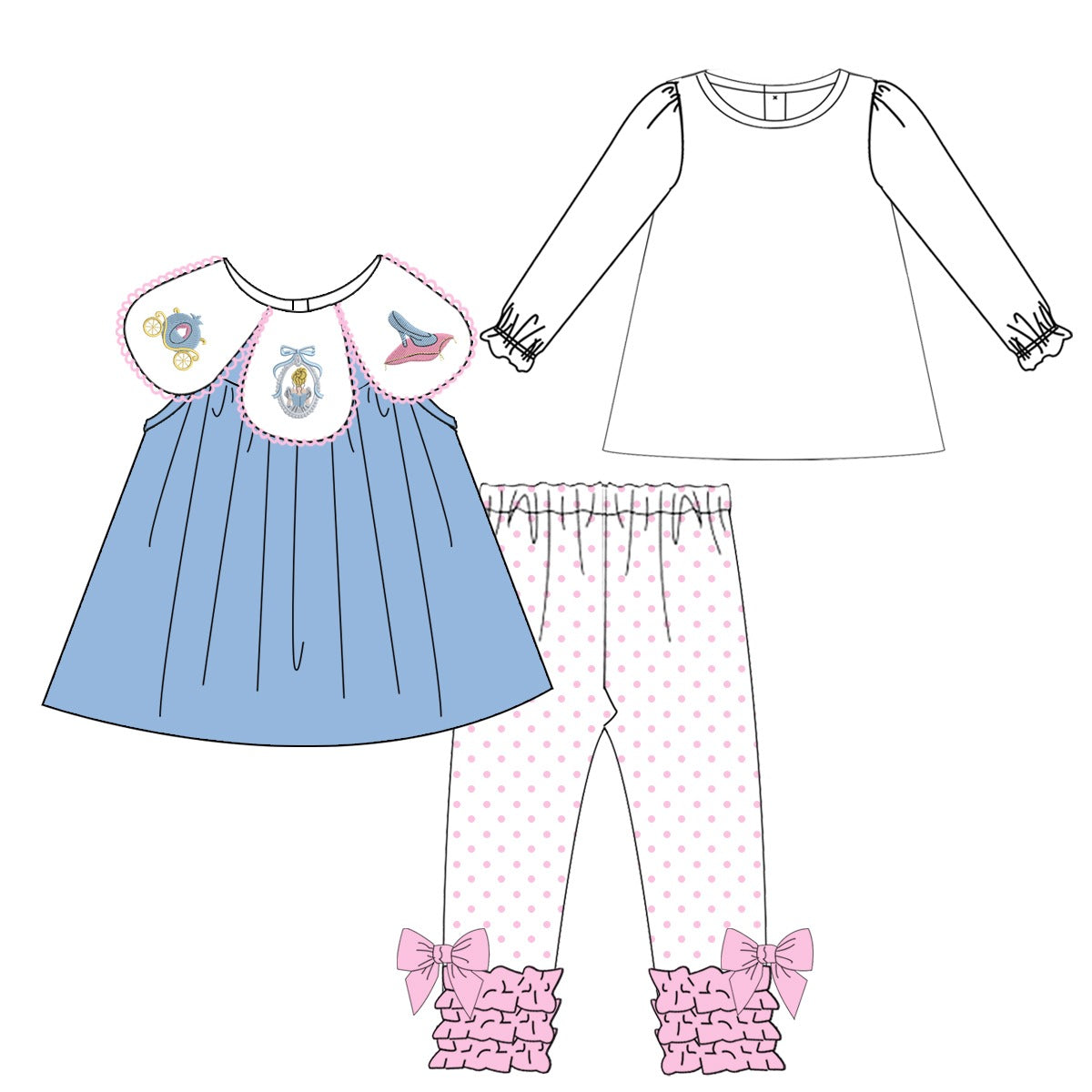 RTS-Cinderella- Pants Set