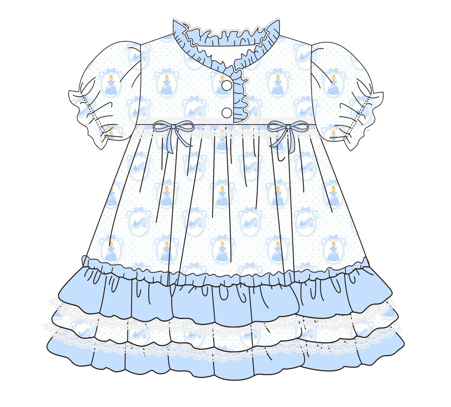 FLASHPO- Blue Princess nightgown- ETA NOV