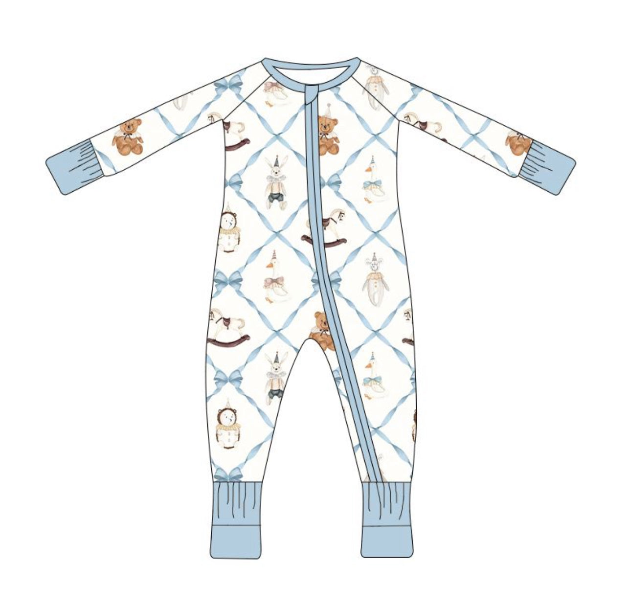 RTS- Blue Bow Zippy