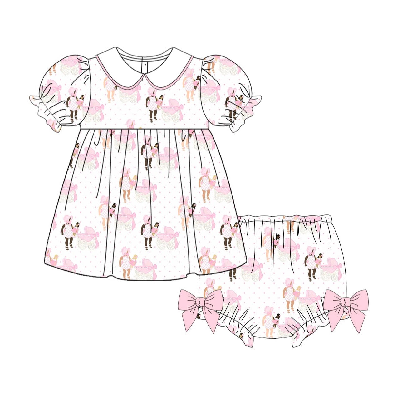 RTS- BONNET DIAPER SET 6-12m