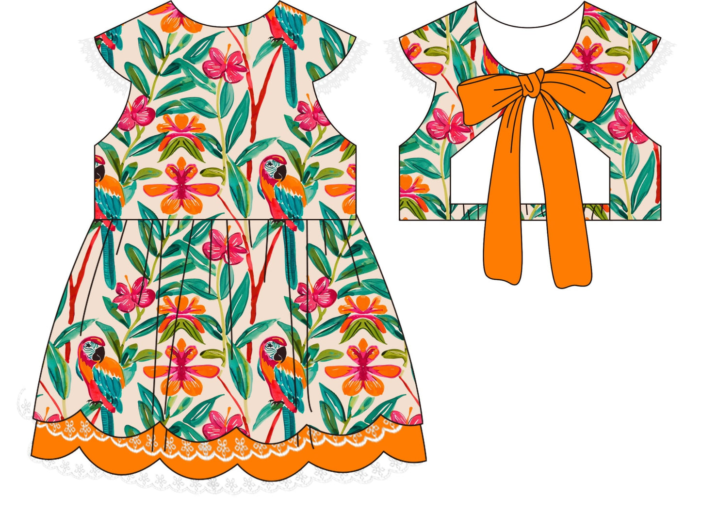 RTS- MACAW DRESS-