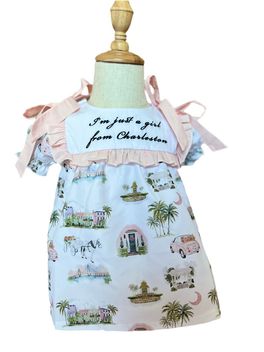 RTS- Just A Girl From Charleston - Diaper Set