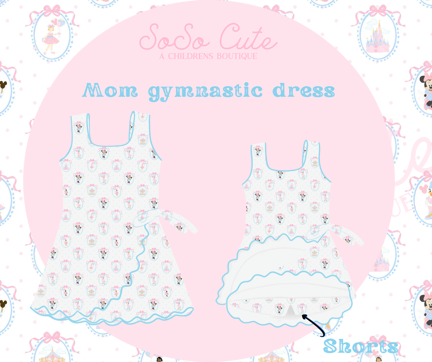 RTS- Mom Gymnastic Magical Dress-