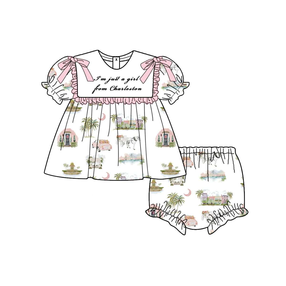 Just A Girl From Charleston - Diaper Set