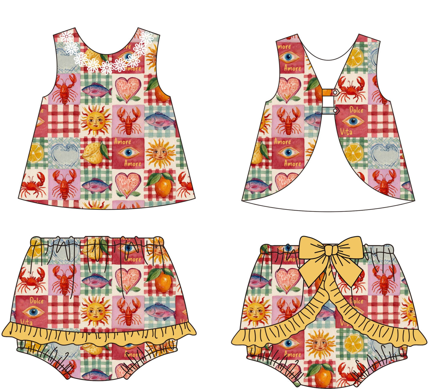 RTS -Summer vibes -  diaper set