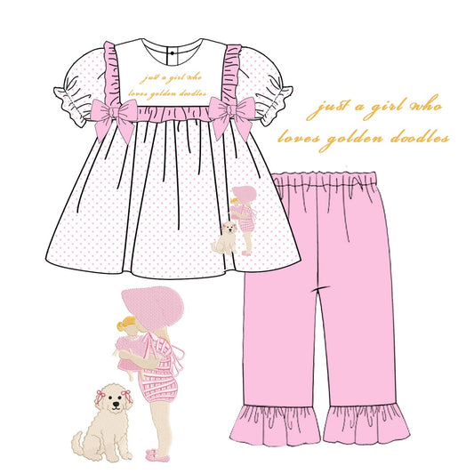 RTS- Golden Doddle Pants Set
