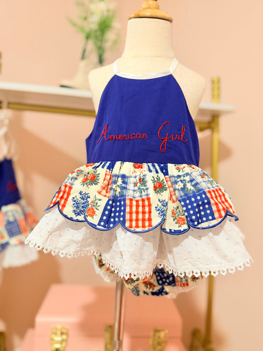 RTS- American Girl with Mexican heart bubble