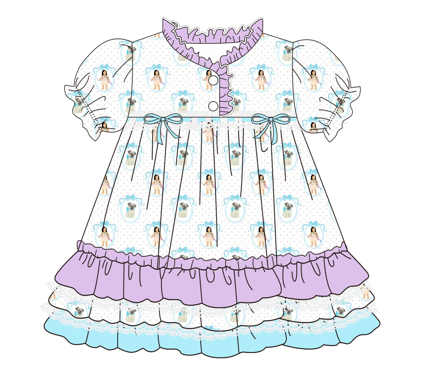 PO17- Colors Princess Nightgown ETA Jan
