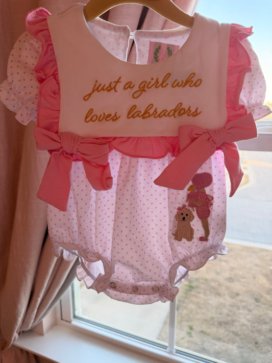 Just A Girl Who Loves Labradors - Bubble