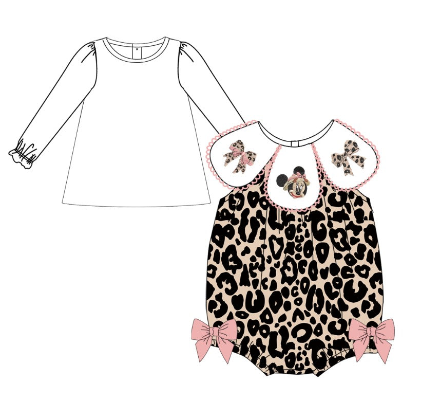 RTS- Minnie Animal Print - Bubble