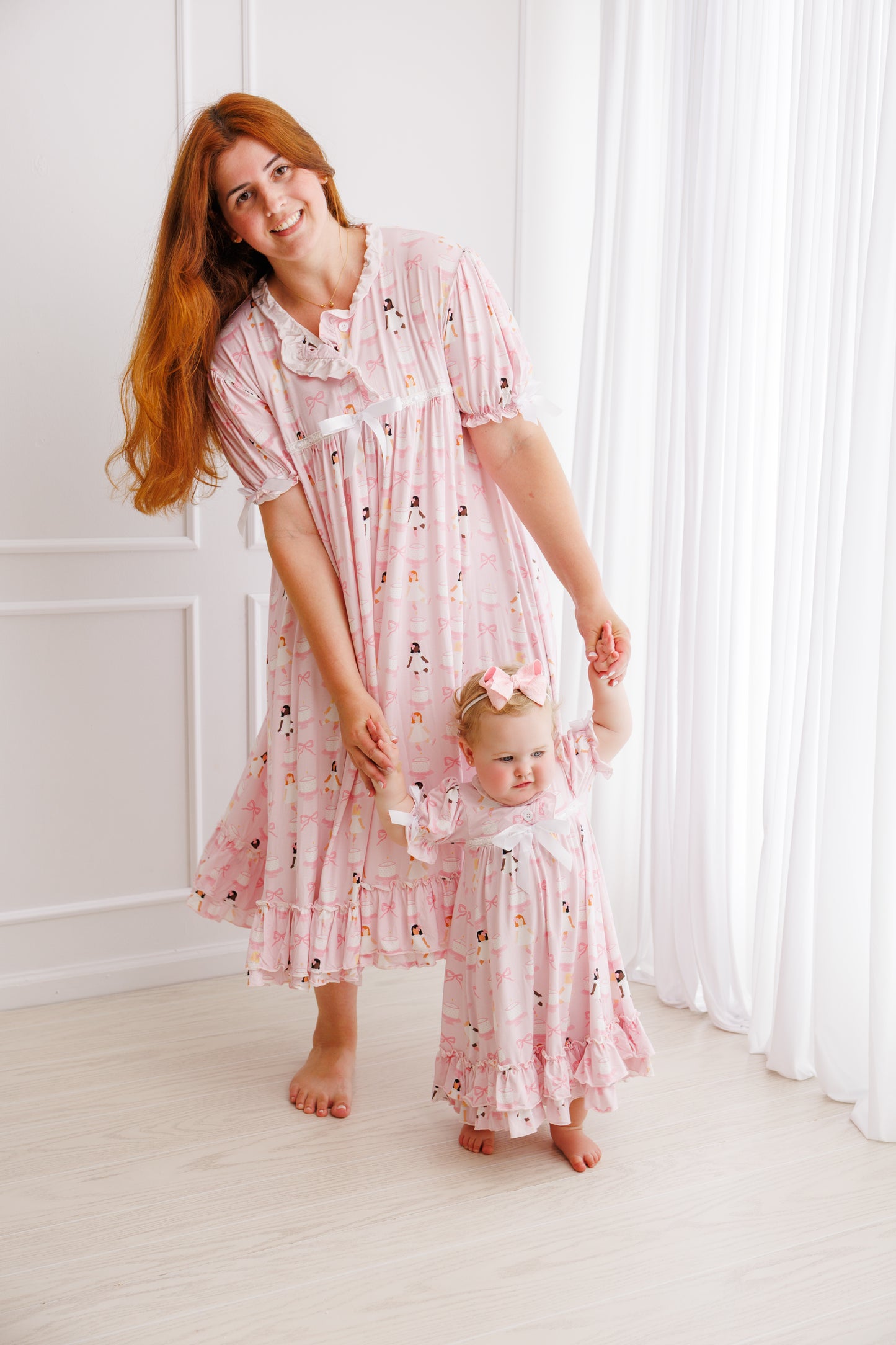 RTS- Birthday mom matching nightgown