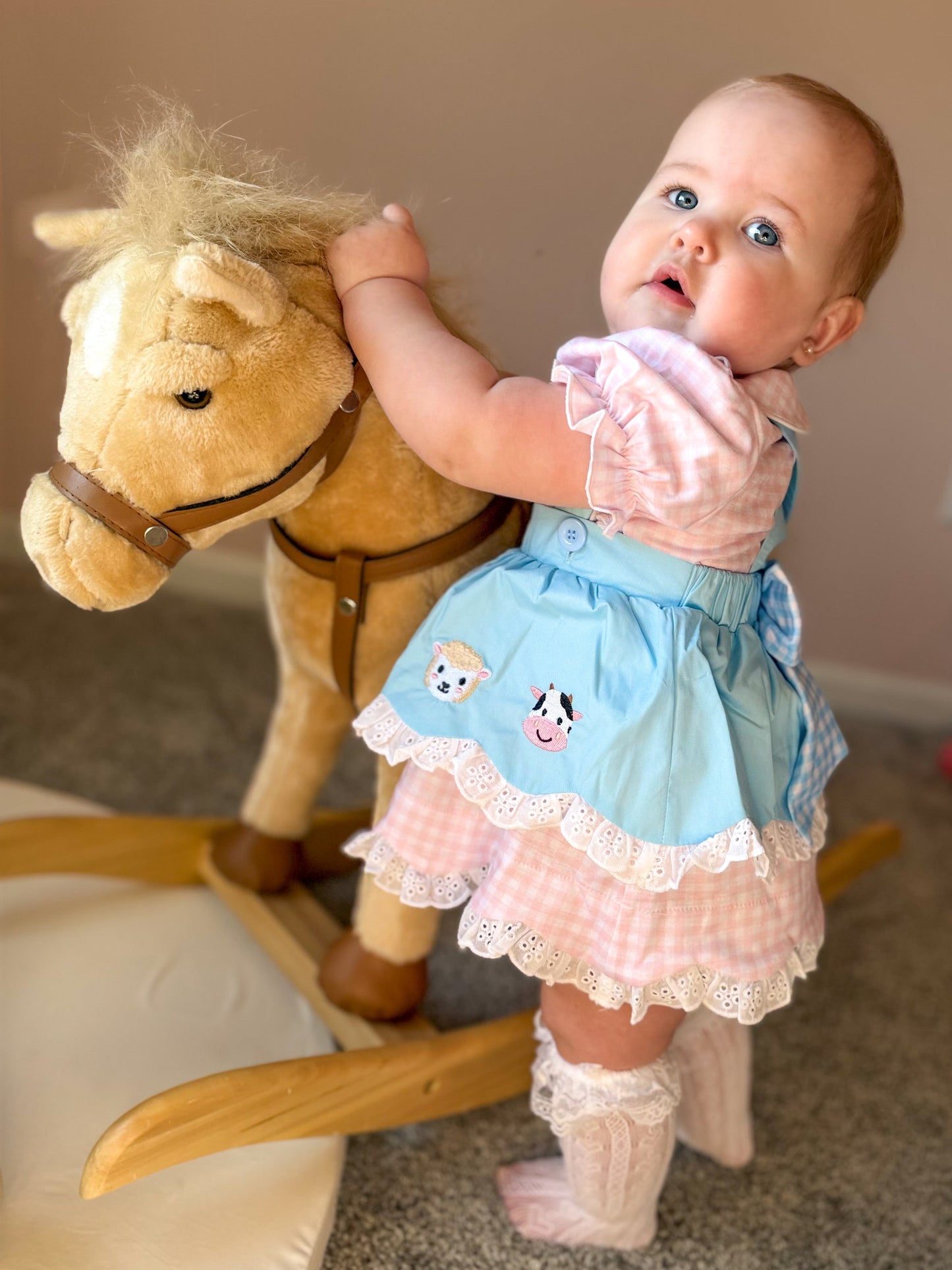 RTS- Barnyard Overall Dress