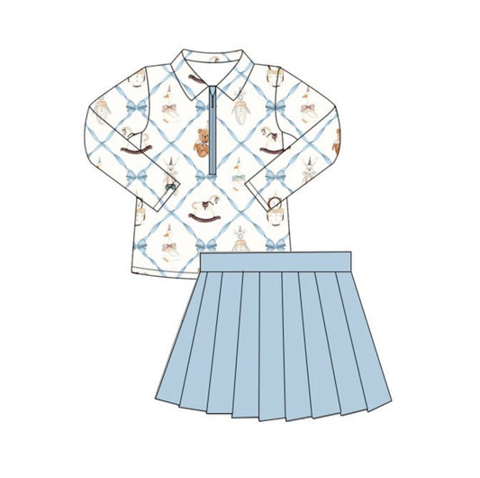 RTS- Gymnastics Set - Blue Bow