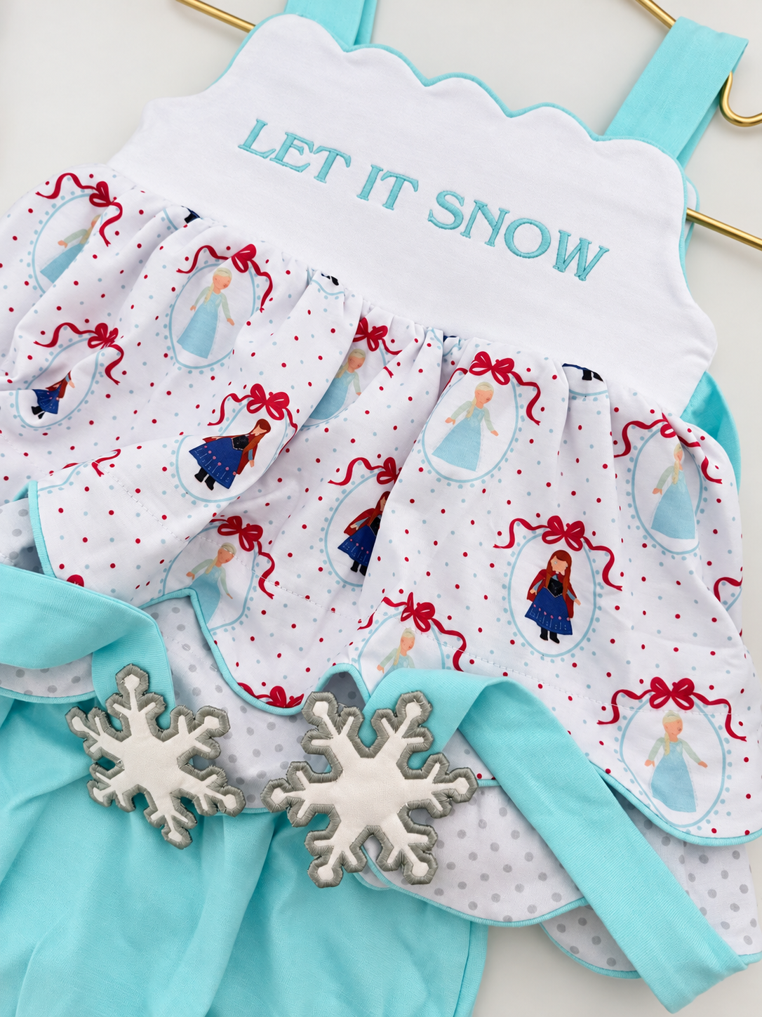 RTS- Let it Snow diaper set