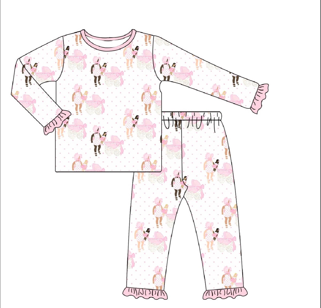 RTS- Bonnet pjs set