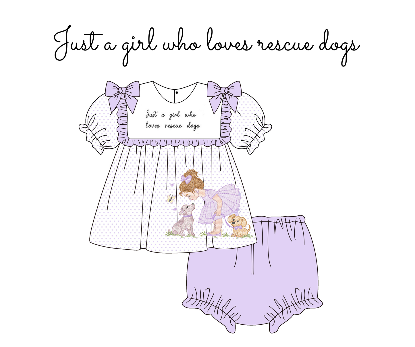 RTS- Just a girl who loves rescue dogs-