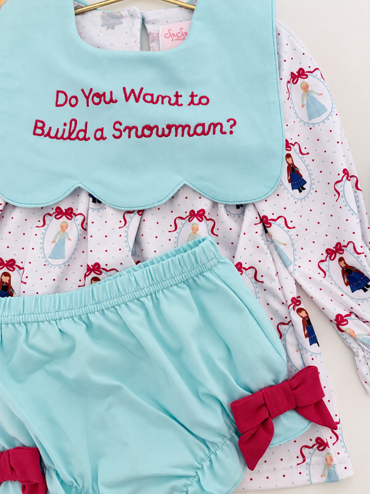 RTS- Snow sister diaper set