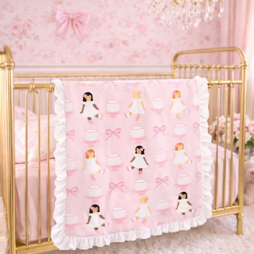 RTS- Birthday bamboo blanket