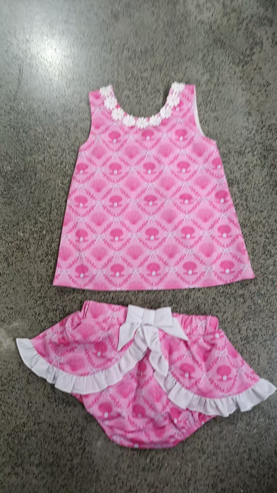 RTS- Pink Summer diaper set l