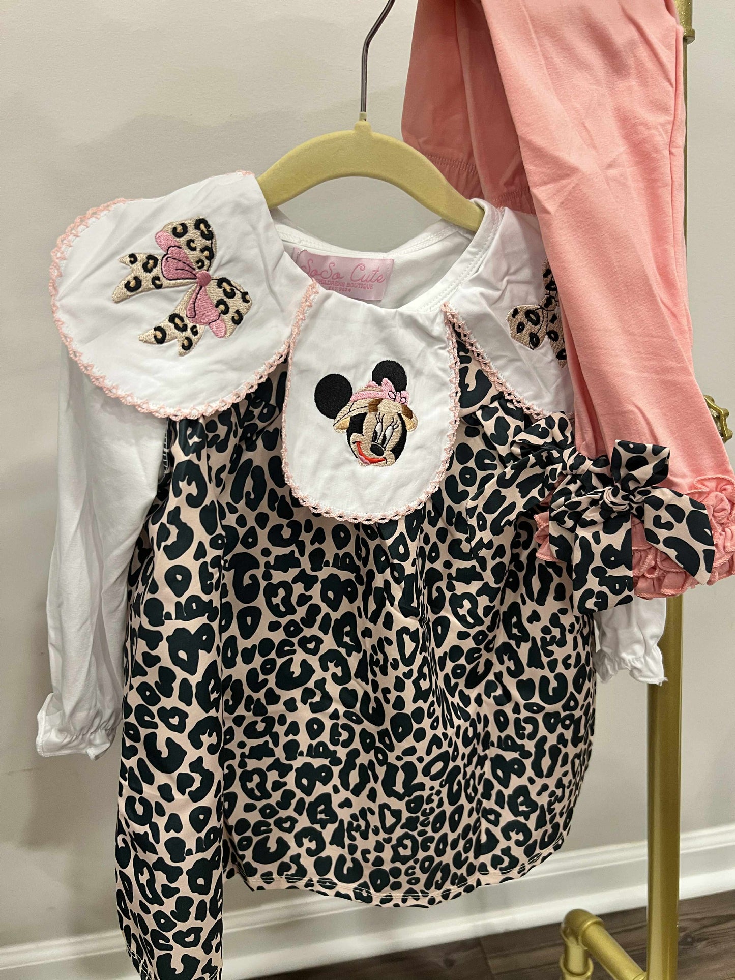 Minnie Animal Print- Pants Set